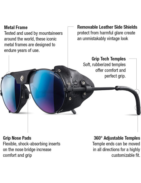 Gafas de sol Julbo Cham con protectores laterales para montaña Gafas de sol Julbo Cham con protectores laterales para montaña