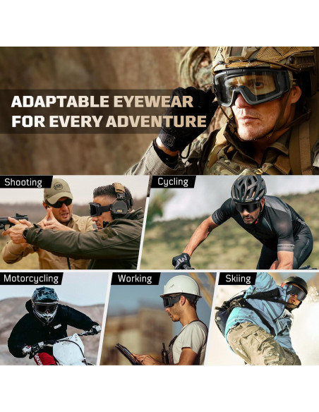 Gafas de Airsoft 1TG Tactical con 3 Lentes Anti Niebla Gafas de Airsoft 1TG Tactical con 3 Lentes Anti Niebla
