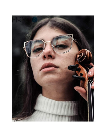 Gafas de lectura Firmoo ojo de gato doradas +2.0 para mujeres Gafas de lectura Firmoo ojo de gato doradas +2.0 para mujeres