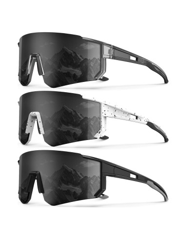 Gafas de sol deportivas OUKEMAX polarizadas UV400 - 3 paquetes