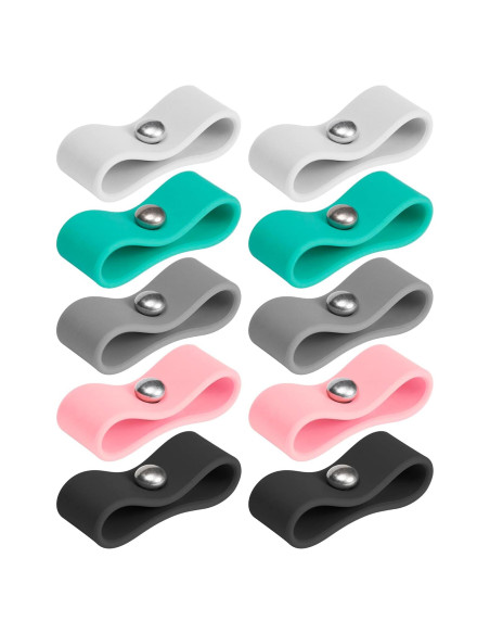 Organizador de Cables ELFRhino 10 Pcs Silicona Multicolor Organizador de Cables ELFRhino 10 Pcs Silicona Multicolor