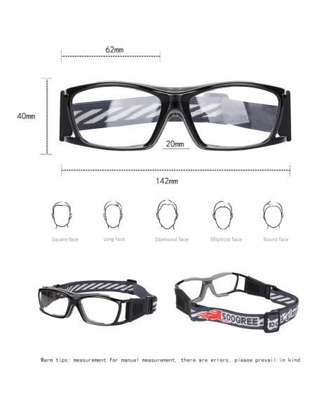 Gafas de Baloncesto PC Marca X - Protección y Comodidad Gafas de Baloncesto PC Marca X - Protección y Comodidad