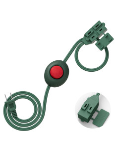 Cable de Extensión TESSAN 3 Salidas 3.05m con Interruptor ON/OFF