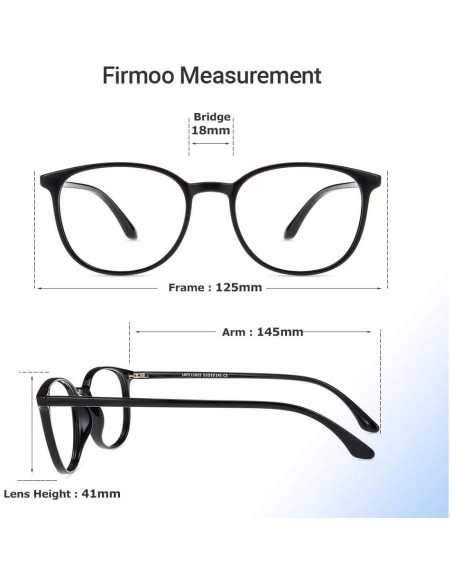 Gafas de lectura Firmoo Classic Square con bloqueo luz azul Gafas de lectura Firmoo Classic Square con bloqueo luz azul