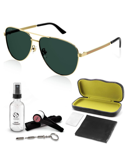 Gafas de Sol Gucci GG1233SA Aviador Oro 63mm Gafas de Sol Gucci GG1233SA Aviador Oro 63mm