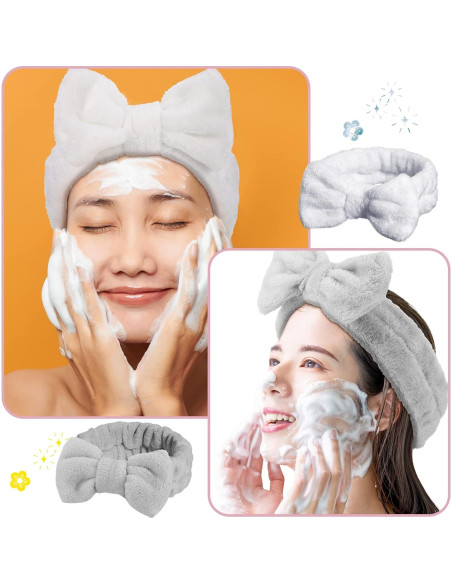 24 Bandas Faciales de Spa Elásticas Microfibra 4 Colores 24 Bandas Faciales de Spa Elásticas Microfibra 4 Colores