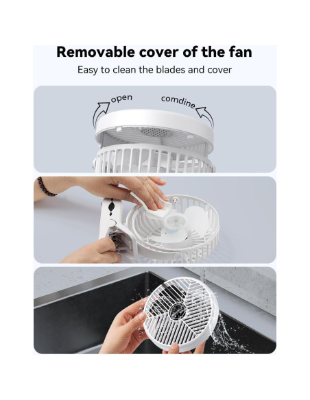 Ventilador Clip-On USB BiekVue 3 Velocidades Ultra Silencioso Ventilador Clip-On USB BiekVue 3 Velocidades Ultra Silencioso