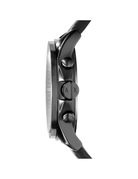 Reloj Cronógrafo AX Armani Exchange 45mm Correa Cuero Negro Reloj Cronógrafo AX Armani Exchange 45mm Correa Cuero Negro