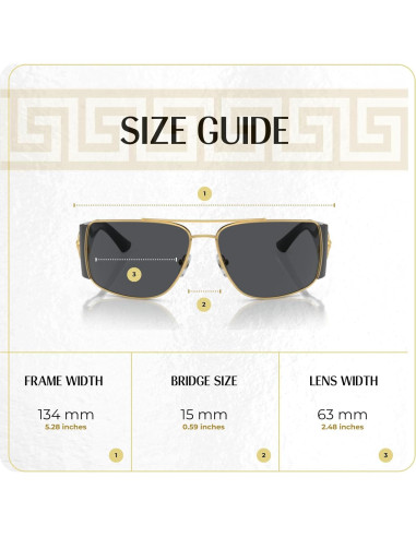 Gafas de sol Versace VE2163 unisex con kit de cuidado
