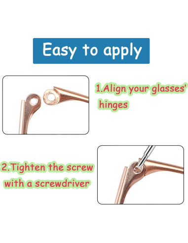 Kit de Reemplazo Patas Gafas Metal TORWOL 138mm Plata