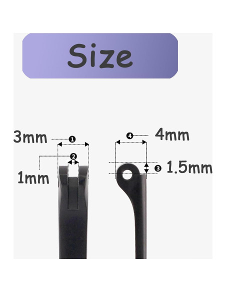 Kit de Reemplazo Patas Gafas Metal TORWOL 138mm Negro Kit de Reemplazo Patas Gafas Metal TORWOL 138mm Negro