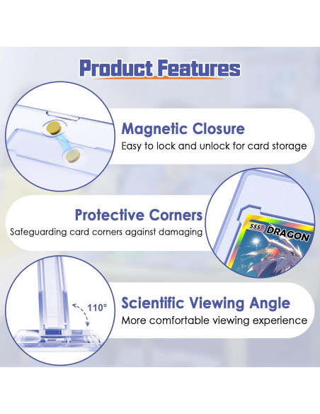 4 Soportes Magnéticos para Tarjetas Kitoyz 35PT Acrílico 4 Soportes Magnéticos para Tarjetas Kitoyz 35PT Acrílico