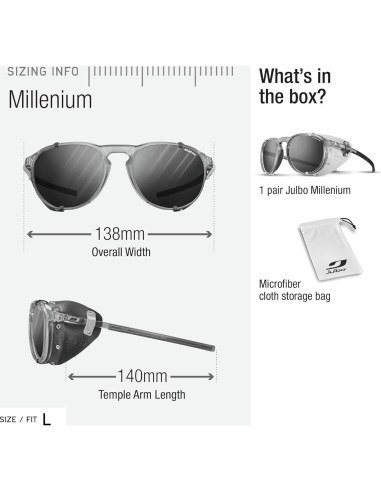 Gafas de sol Julbo Millennium fotocromáticas con protectores