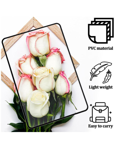 Lupa de Página Completa 3X Ptwola - 4 Pcs, Ligera 18x12 cm