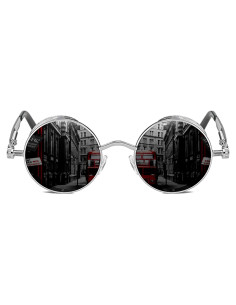 Gafas de sol góticas ROCKNIGHT redondas UV400 unisex
