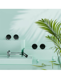 Gafas de sol góticas ROCKNIGHT redondas UV400 unisex 2