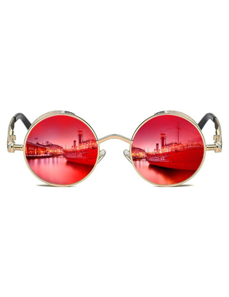 Gafas de sol ROCKNIGHT góticas steampunk redondas UV400 Gafas de sol ROCKNIGHT góticas steampunk redondas UV400