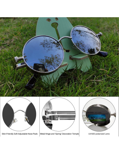 Gafas de Sol ROCKNIGHT Góticas Steampunk UV400 Unisex