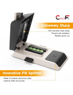 Cortador de Pastillas Care2fit 2025 - Aluminio y Acero Inoxidable 2