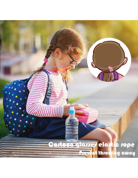 Cinta para Gafas de Niños 10 Pcs Gatito Ajustable Cinta para Gafas de Niños 10 Pcs Gatito Ajustable