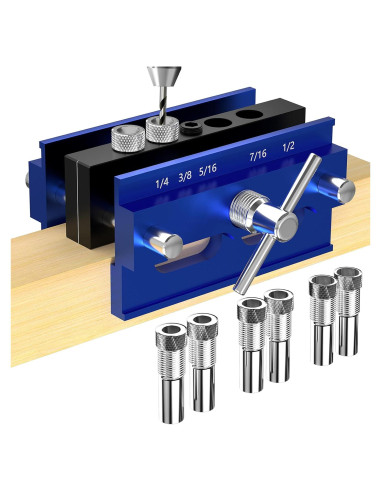 Kit Plantilla Dowel Autocentrante Beaiguna 6 Bushings 0.64-0.95 cm