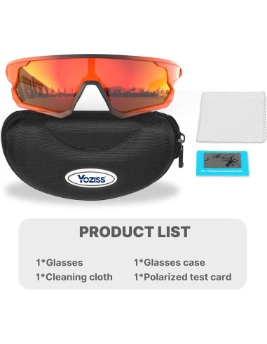 Gafas de Ciclismo Polarizadas YOZISS Cg9012r-r UV400