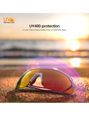 Gafas de Ciclismo Polarizadas YOZISS Cg9025w-r UV400