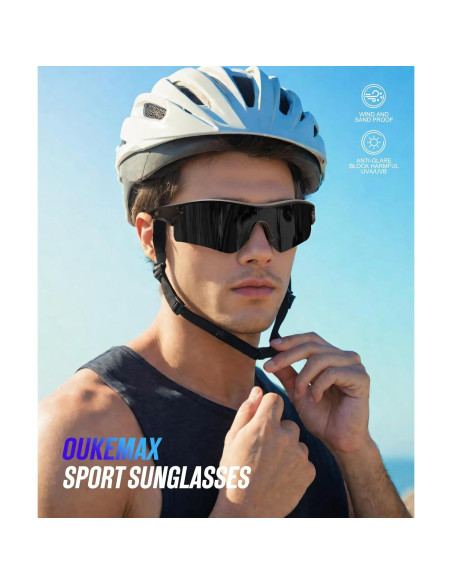 Gafas de sol polarizadas OUKEMAX para correr y ciclismo Gafas de sol polarizadas OUKEMAX para correr y ciclismo