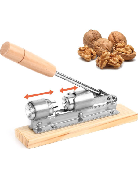 Cascanueces de Alta Resistencia Anwenk con Base de Madera Cascanueces de Alta Resistencia Anwenk con Base de Madera