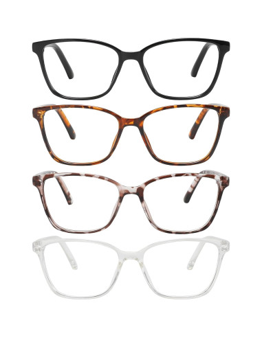 Gafas de Lectura Przene 4 Pack Anti Luz Azul 0.5x