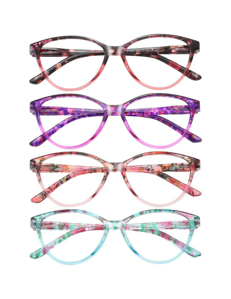Gafas de Lectura Przene 4 Paquetes Anti Luz Azul 2.0x Gafas de Lectura Przene 4 Paquetes Anti Luz Azul 2.0x