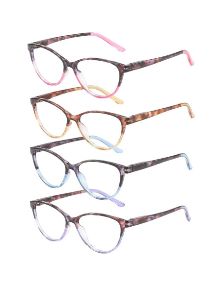 Gafas de Lectura Przene 4 Paquetes Anti Luz Azul 2.75x Gafas de Lectura Przene 4 Paquetes Anti Luz Azul 2.75x