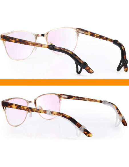 Mangas de agarre para gafas - Silicona antideslizante 6 pares Mangas de agarre para gafas - Silicona antideslizante 6 pares