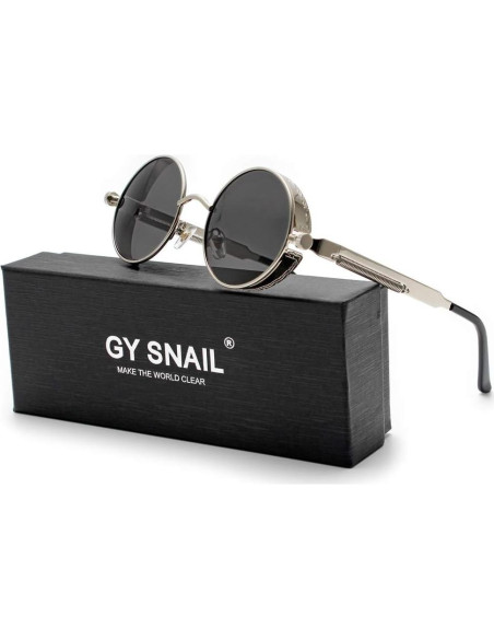 Gafas de sol GY góticas polarizadas para mujeres plata Gafas de sol GY góticas polarizadas para mujeres plata