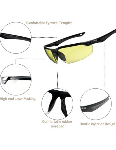 Gafas de Tiro Antivaho MIYUI JAPAN Balísticas Protección UV 2