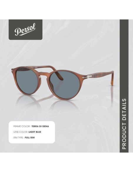 Gafas de sol redondas Persol PO3092SM para hombres + Kit iWear Gafas de sol redondas Persol PO3092SM para hombres + Kit iWear