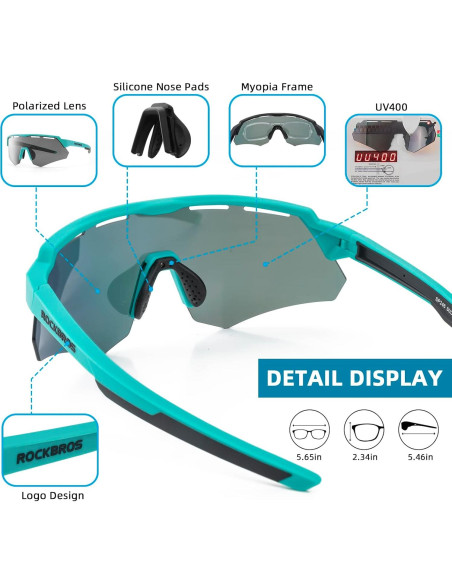 Gafas de Sol ROCKBROS Deportivas UV400 Intercambiables Gafas de Sol ROCKBROS Deportivas UV400 Intercambiables