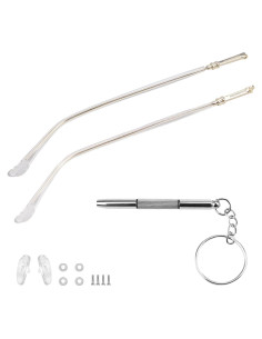 Brazos de Reemplazo para Gafas Metalicas LNQ Dorado