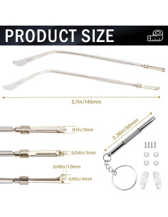 Brazos de Reemplazo para Gafas Metalicas LNQ Dorado 2