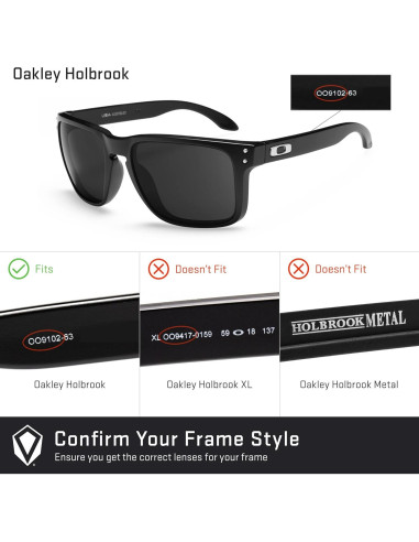 Lentes Revant Polarizados para Oakley Holbrook Azul Espejado