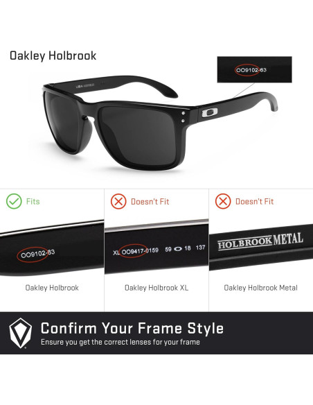 Lentes Revant Polarizados para Oakley Holbrook Azul Espejado Lentes Revant Polarizados para Oakley Holbrook Azul Espejado