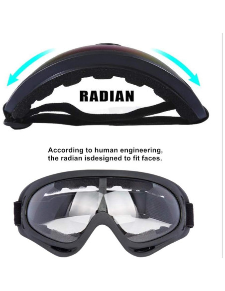 Gafas de Motocicleta LJDJ con 2 Máscaras Anti-UV Gafas de Motocicleta LJDJ con 2 Máscaras Anti-UV