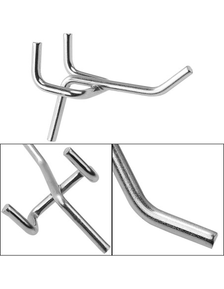 Ganchos de Metal JMIATRY 100 Pcs para Tablero Perforado 5.08 cm Ganchos de Metal JMIATRY 100 Pcs para Tablero Perforado 5.08 cm