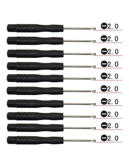 Fixinus Juego de 10 Destornilladores 2.0mm para Electrónica Fixinus Juego de 10 Destornilladores 2.0mm para Electrónica