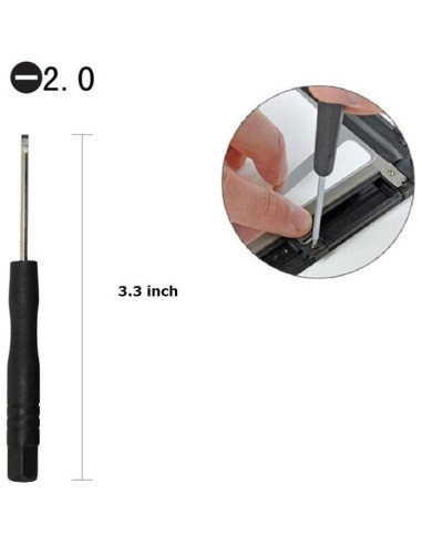 Fixinus Juego de 10 Destornilladores 2.0mm para Electrónica