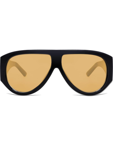 Gafas de sol aviador GUVIVI retro grandes para unisex