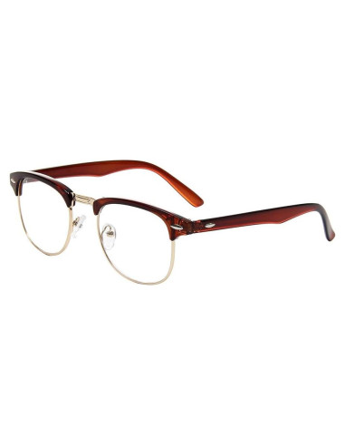 Gafas de medio marco Shiratori vintage para mujer