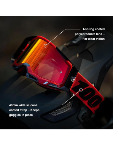 Gafas STRATA 2 100% - Motocross y ciclismo de montaña