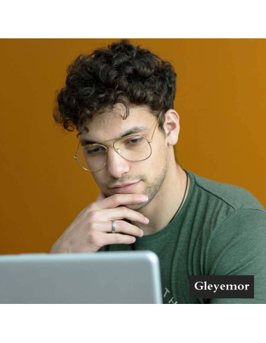 Gafas Aviador Gleyemor Anti Luz Azul Unisex 58mm