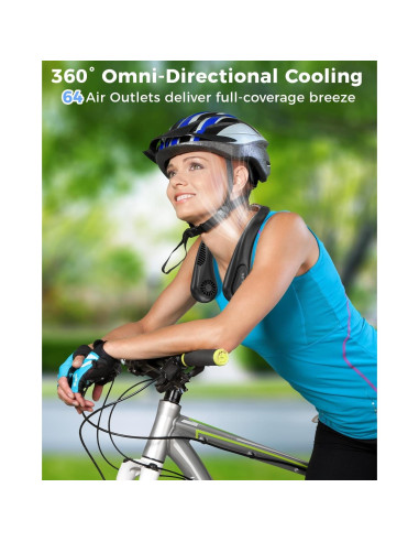 Ventilador de Cuello Sin Aspas COMLIFE 5000mAh 3 Velocidades